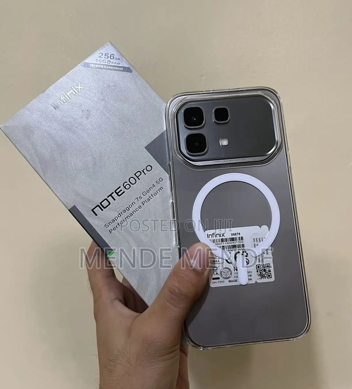 New Infinix Note 60 Pro 256 GB Black