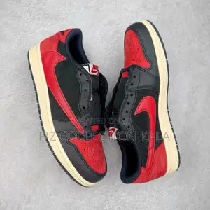 Original Travis Scott X Air Jordan 1 Low Bred Concept Sneakers
