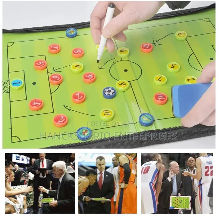 Portable Foldable Football / Soccer Tactical Coaching Board Folder.