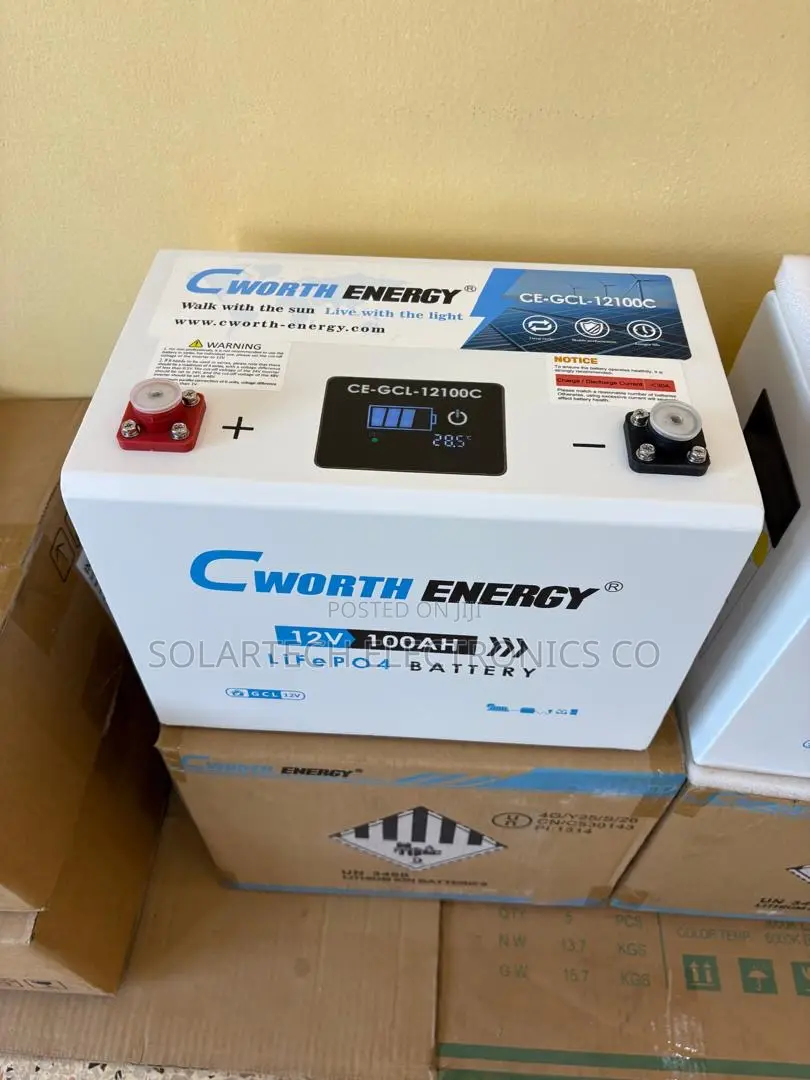 Cworth Energy 12V 100Ah LiFePO4 Lithium Battery | 3-Year Warranty