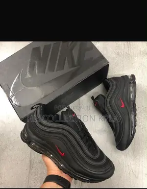 Original Nike Air Max 97 Black Red Lifestyle Sneakers