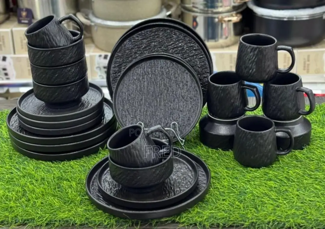 VIP Mega" or "Rock Glazed 24-Piece Ceramic Dinner Set