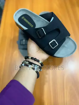 Birkenstock-Style Double-Buckle Sandals / Slides.