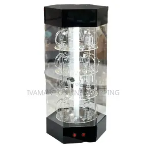 Electric Rotating LED Watch Display Stand