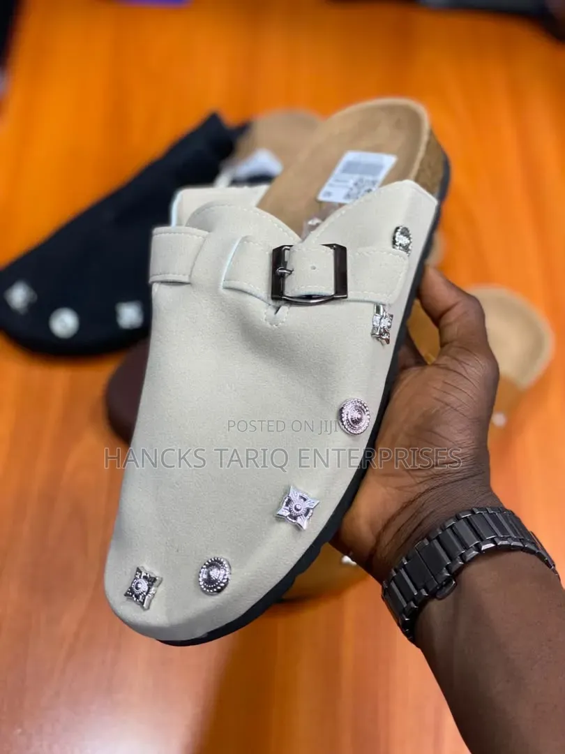 Embellished Slip-on Clog Sandals / Mules
