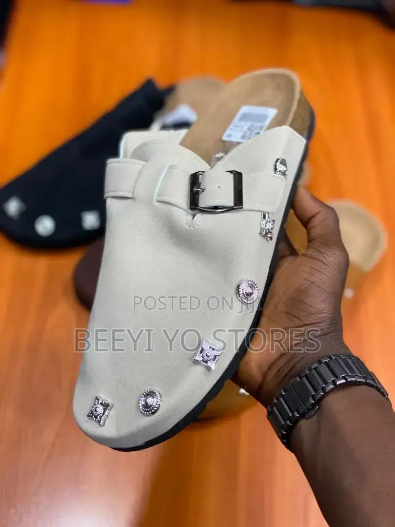 Embellished Slip-on Clog Sandals / Mules