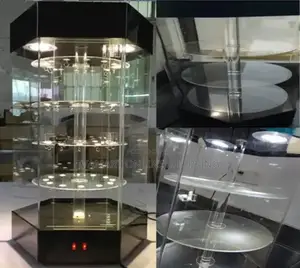 Electric Rotating LED Jewelry Display Stand