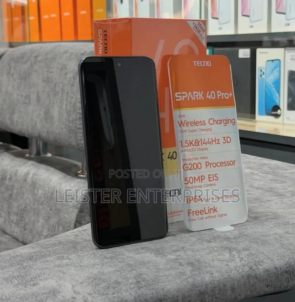 New Tecno Spark 40 Pro+ 256 GB Black