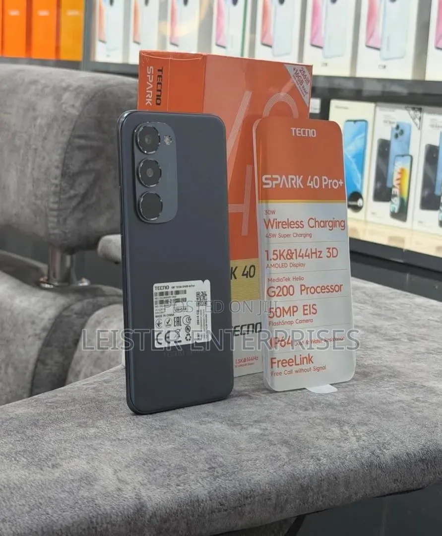 New Tecno Spark 40 Pro+ 256 GB Black