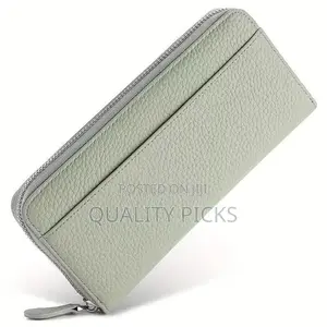 Leather Women's Wallets RFID Blocking Zip Around Large Capacity