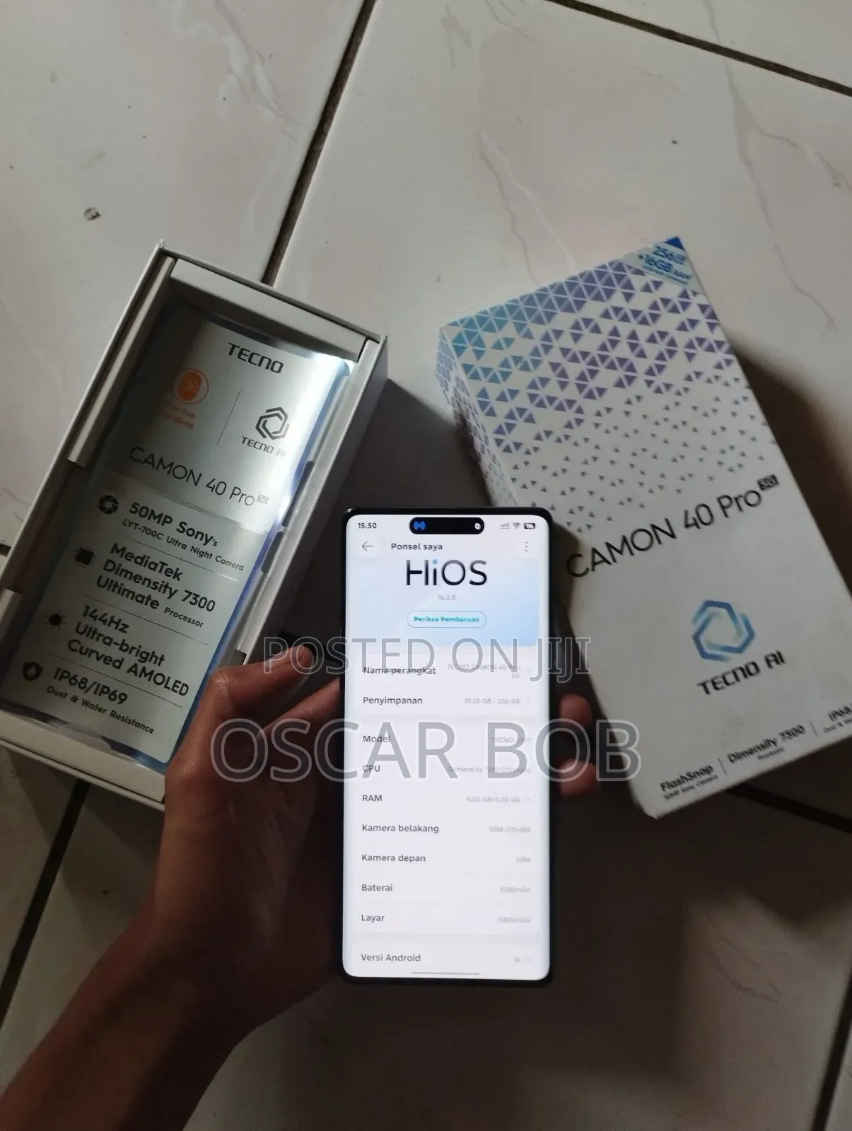 New Tecno Camon 40 Pro 5G 256 GB Black