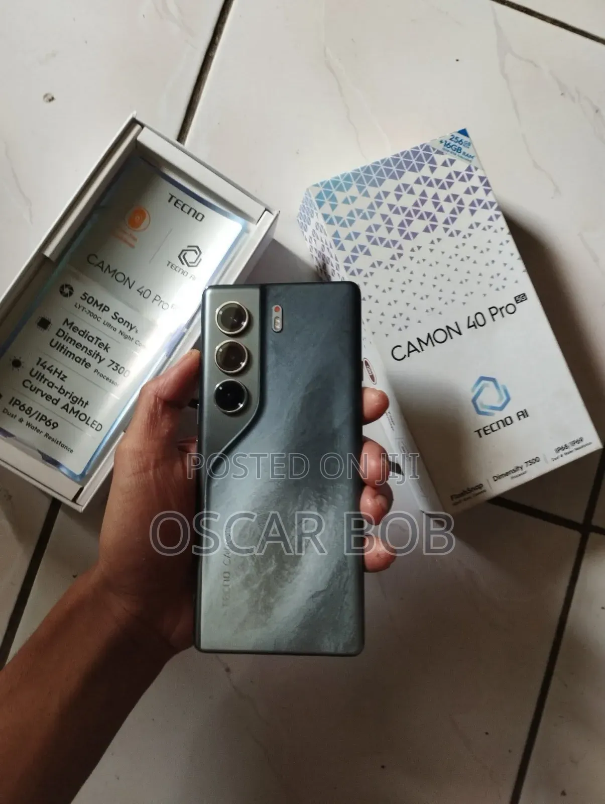 New Tecno Camon 40 Pro 5G 256 GB Black