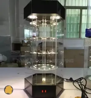 Electric Rotating LED Jewelry Display Stand