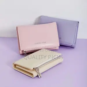 1 Piece of Triple Fold Leather Wallet Cell Phone Case Holster