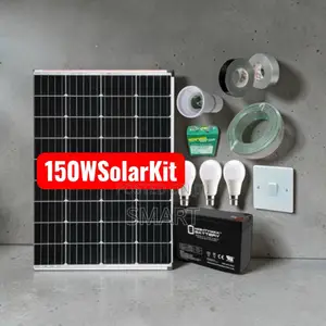 150W Complete Solar Home Lighting Kit – Reliable Off-Grid Power Via