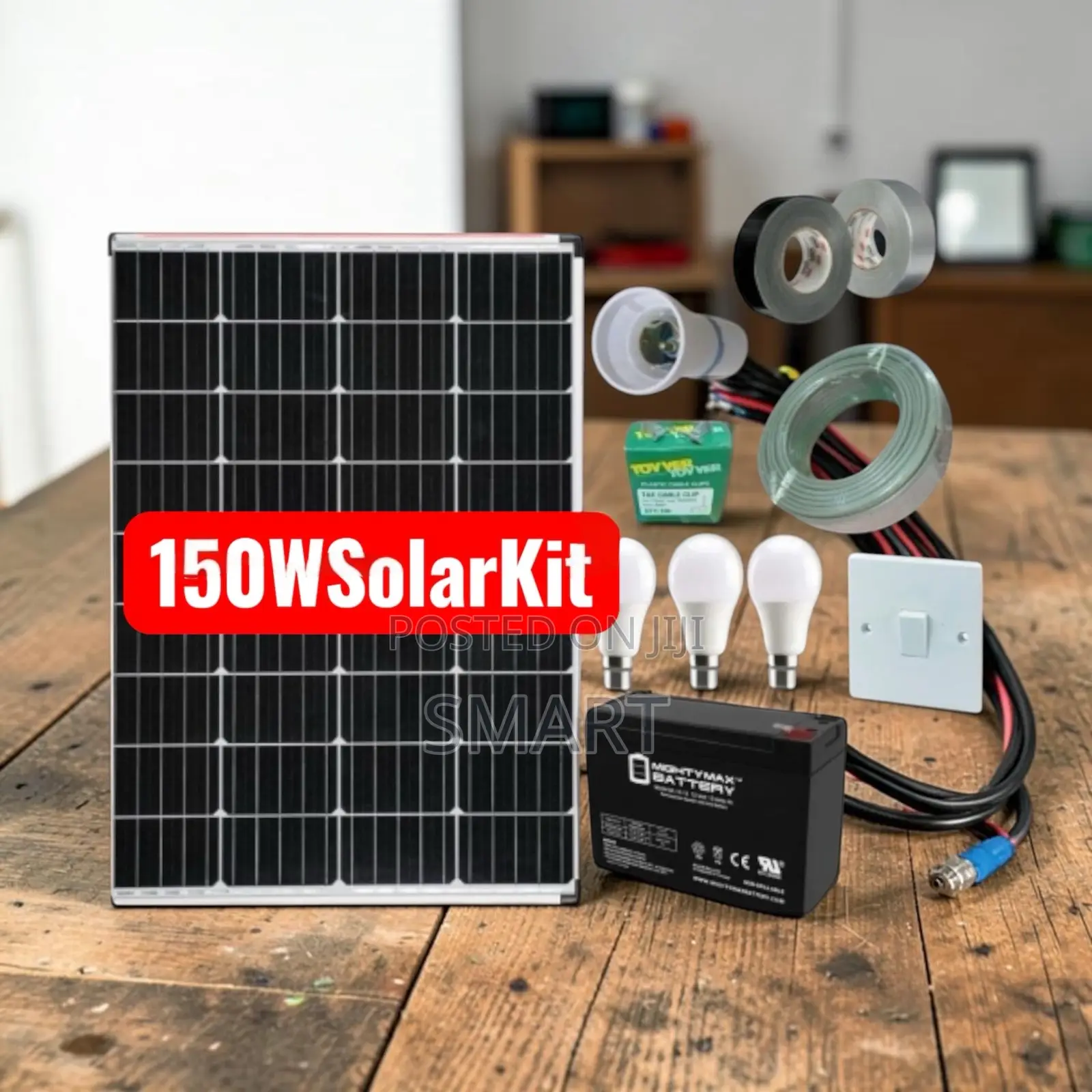 L150W Home Solar Power System – Perfect for Rural Urban Homes