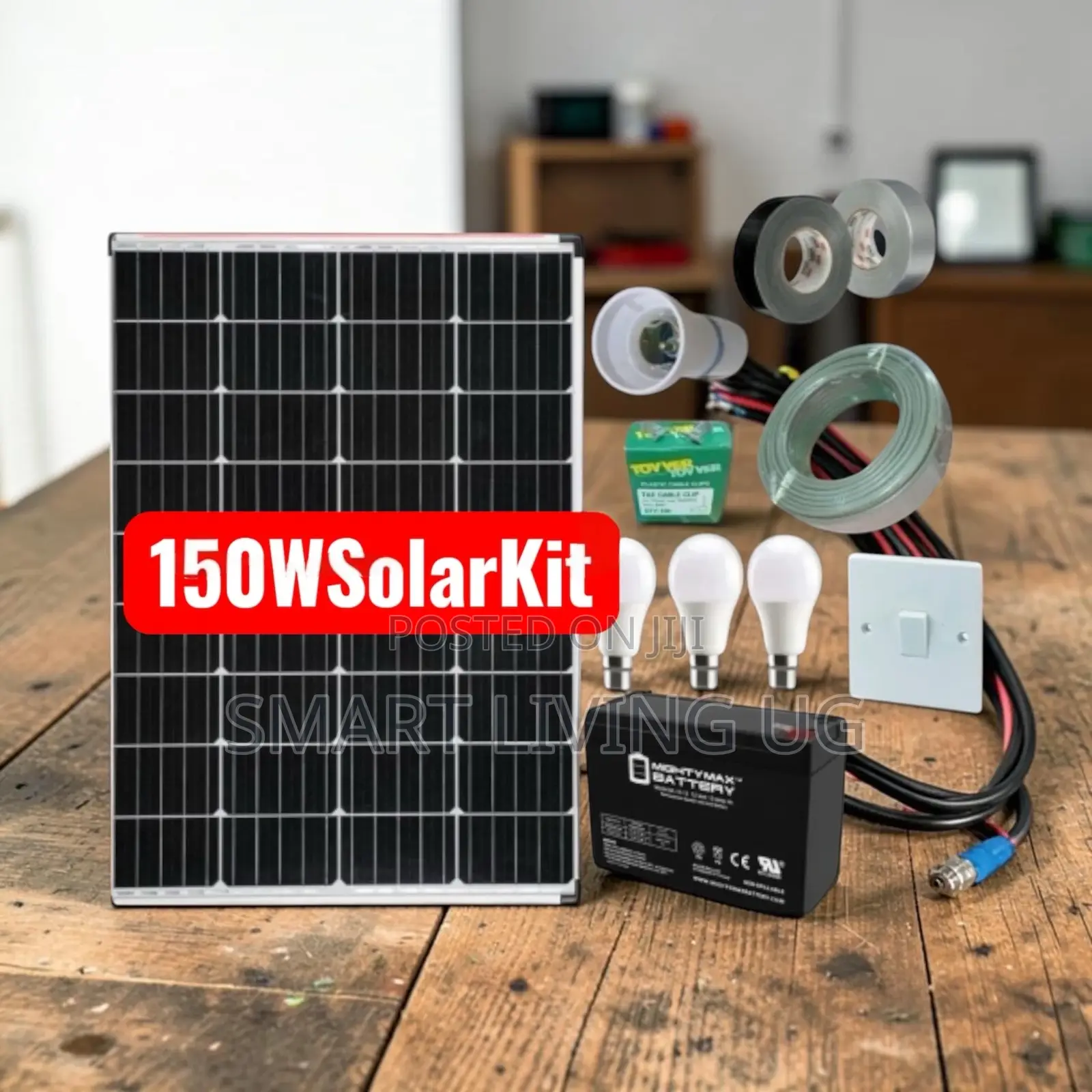 L150W Home Solar Power System – Perfect for Rural Urban Homes