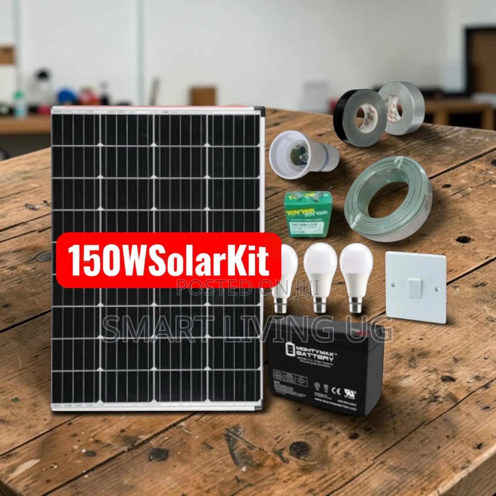 L150W Home Solar Power System – Perfect for Rural Urban Homes