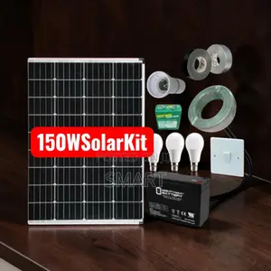 150W All-in-One Solar Kit – Easy Installation Long Backup GH