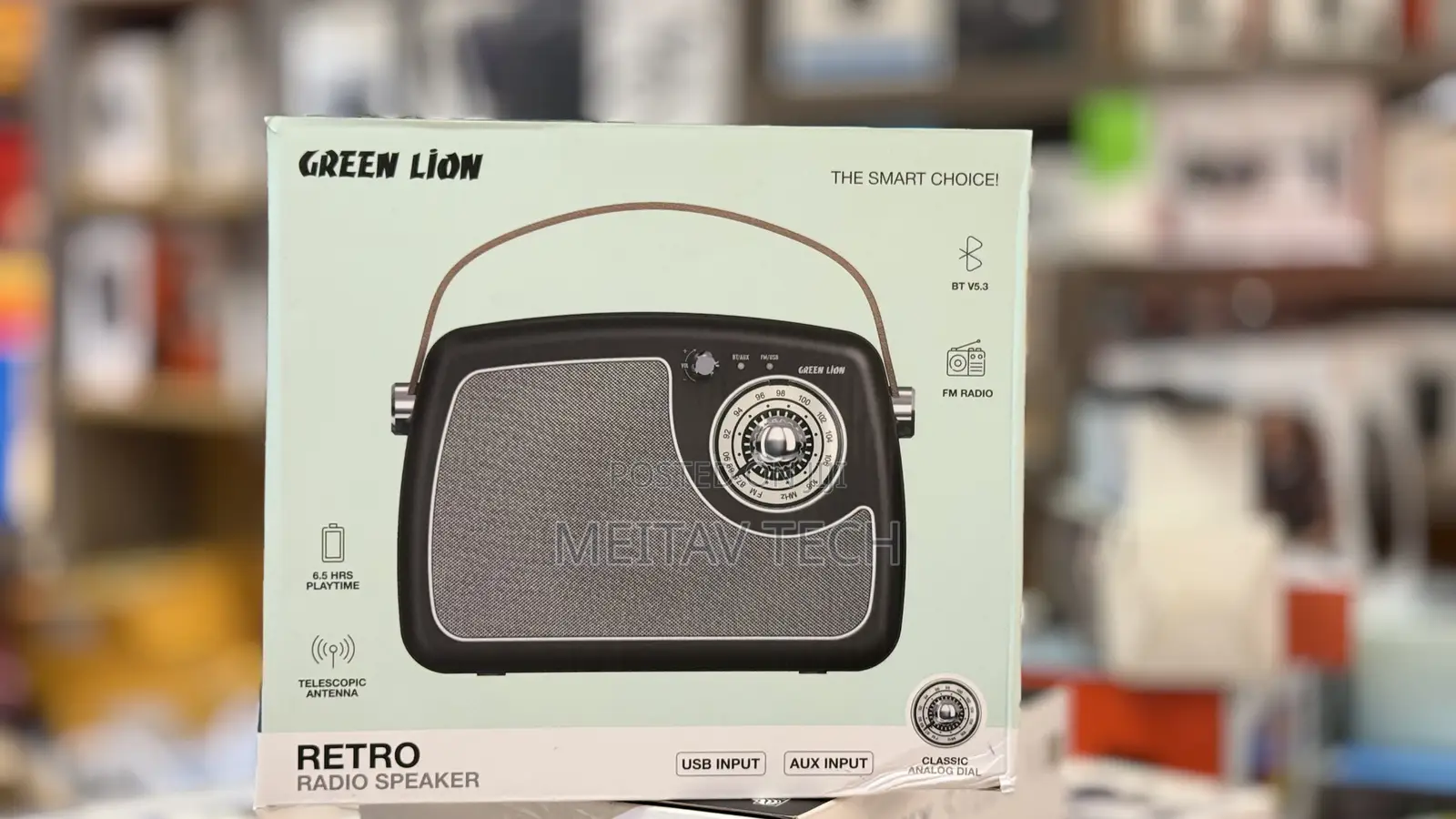 Green Lion Retro Radio Speaker