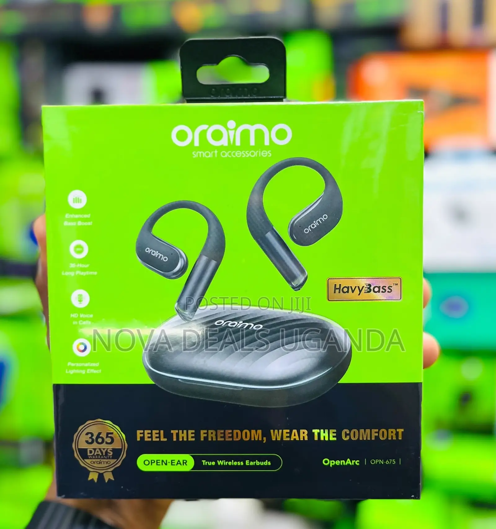 Oraimo OpenArc OPN-675 Open-Ear True Wireless Earbuds – Heavy Bass