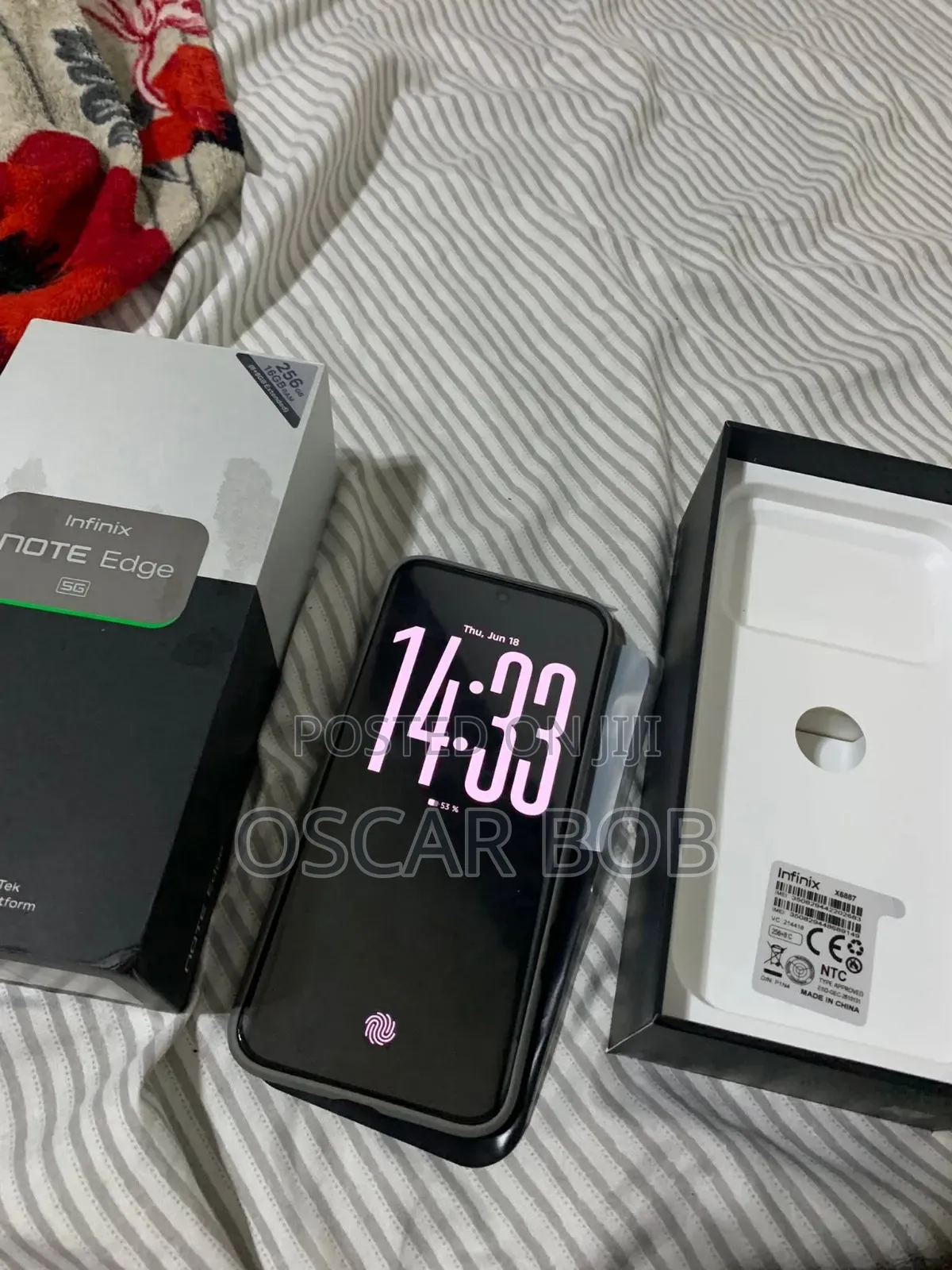 New Infinix Note Edge 256 GB Gray