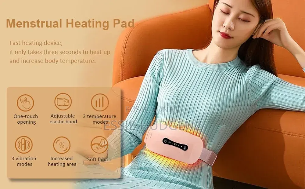 Menstrual Cramp Relief Massager Heating Pad for Stomach, Back