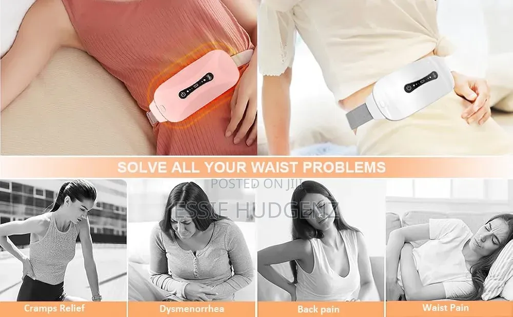 Menstrual Cramp Relief Massager Heating Pad for Stomach, Back