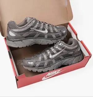 Original Nike P-6000 Cave Stone Metallic Silver Sneakers