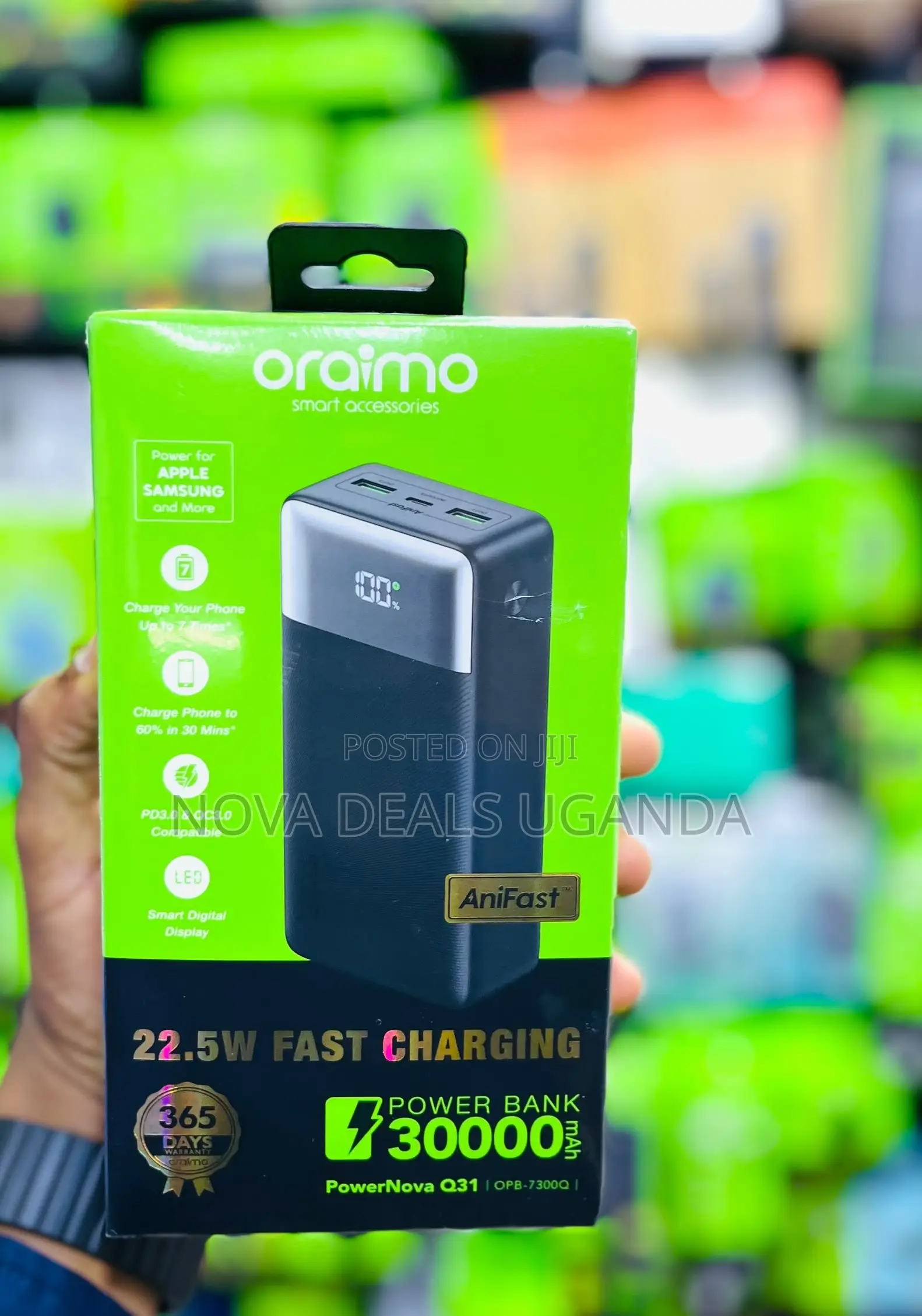 Oraimo Powernova Q31 – 30,000mah (Opb-7300q) 30,000mah Battery 22.5w