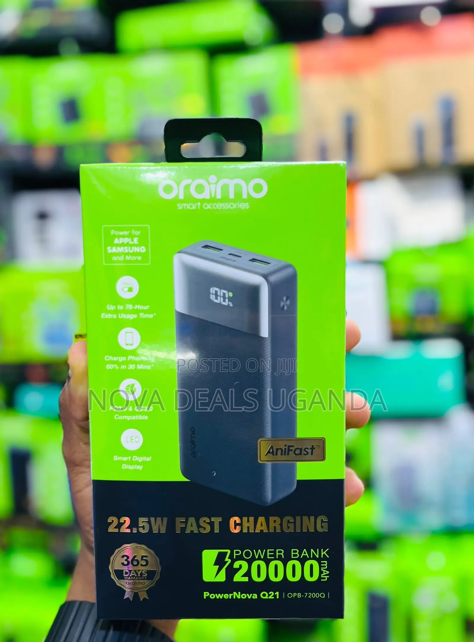 ORAIMO POWERNOVA Q21 – 20,000mAh (OPB-7200Q) 22.5W AniFast Power Bank