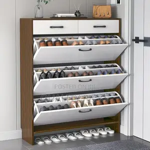 Vibe Dine Flip Top Shoe Cabinet With 3 Large Flip Drawers