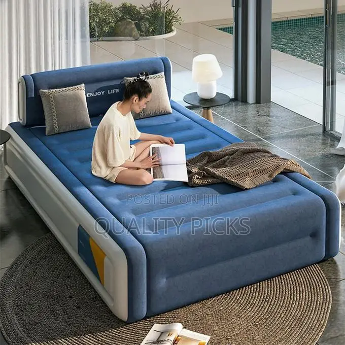 Luxury Air Bed, Inflatable Mattress With Built-in Electric Air Pump