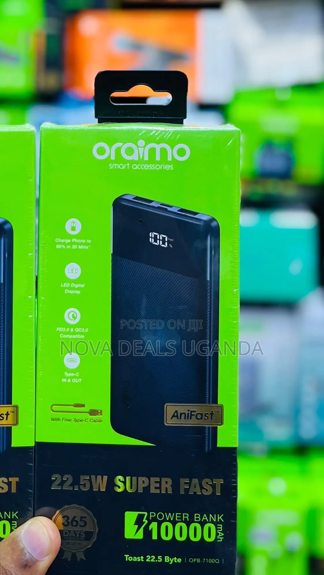 Oraimo Toast 22.5 Byte – 10,000mah Power Bank (Opb-7100q)