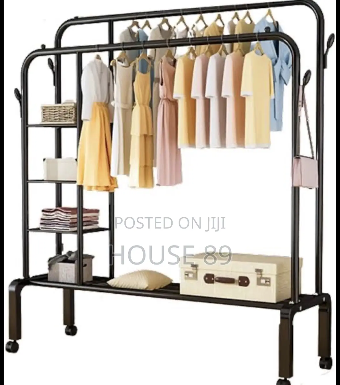 Generic Double Pole Clothes Rack