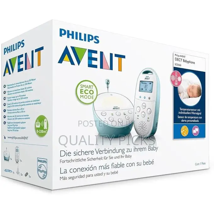 Avent Dect Baby Monitor With Temperature Sensor