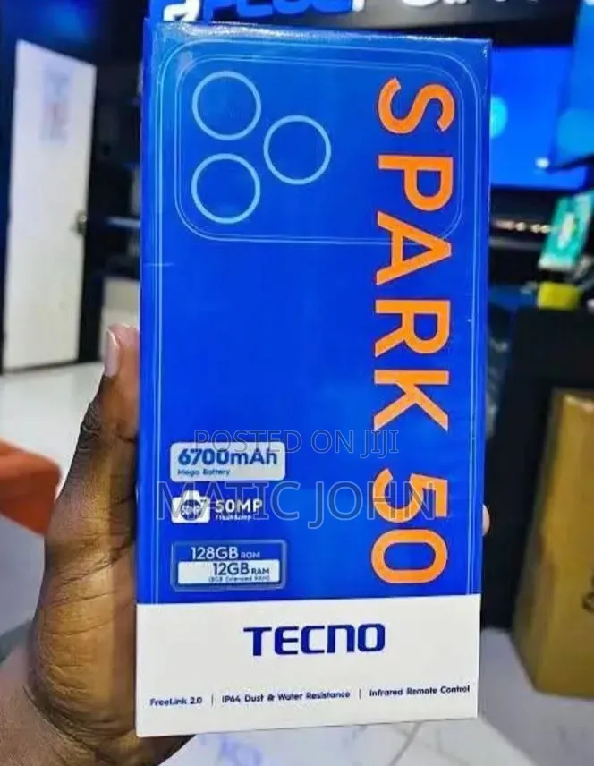 New Tecno Spark 50 128 GB Black