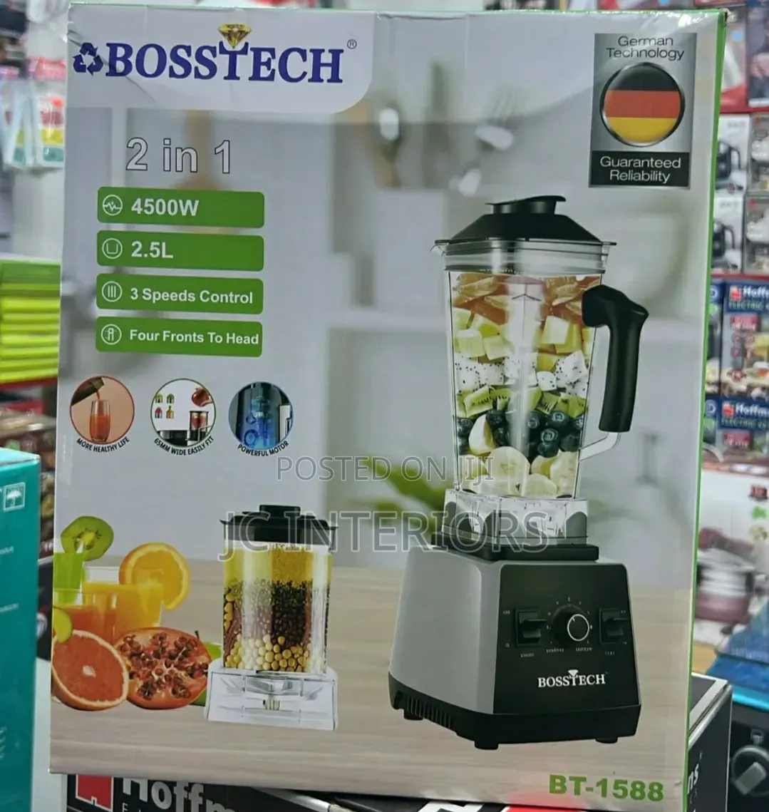 BOSSTECH 2 - In - 1 Commercial Blender