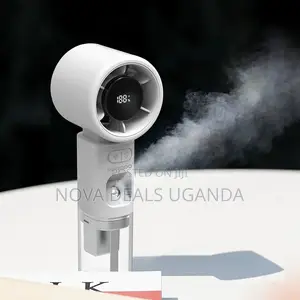Porodo Cool Hydrate Mini Fan Humidifier, 100-Level Speed Control
