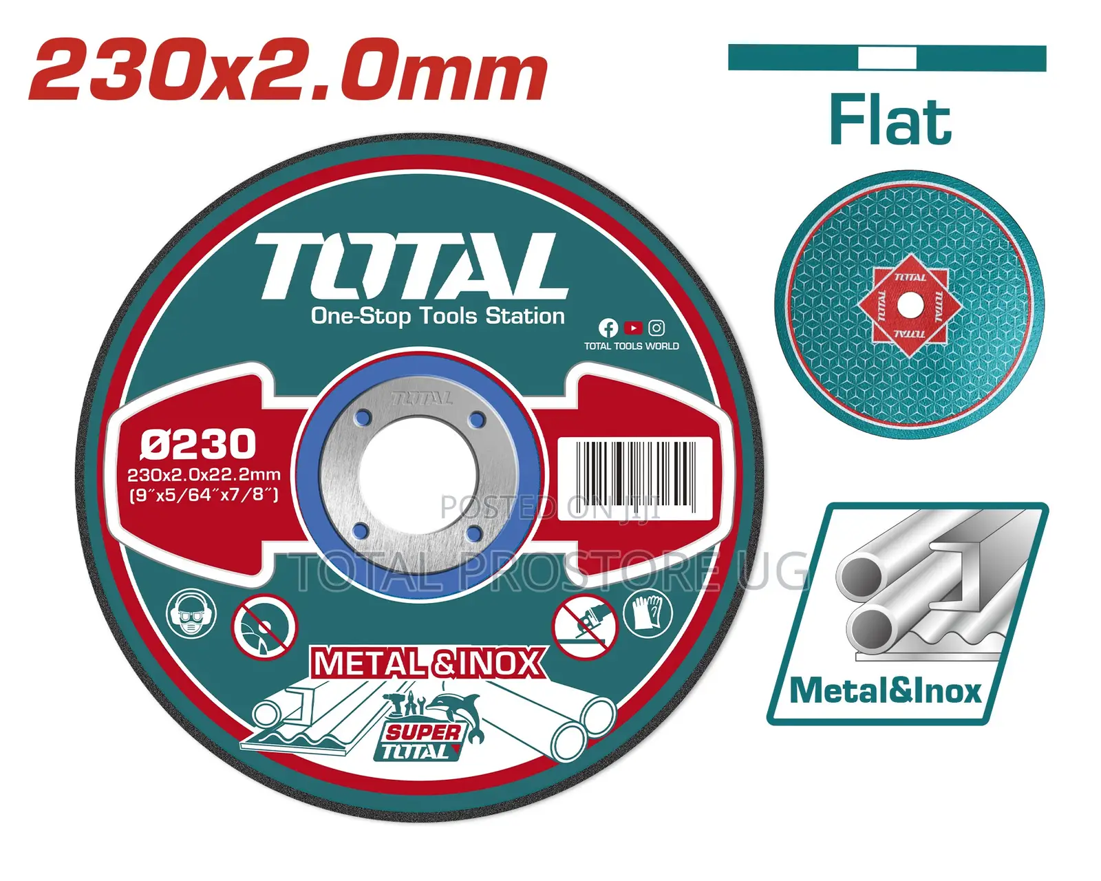 Abrasive Metal Cutting Disc 230mmX2mmX22.2mm
