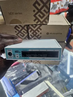 MikroTik RB750r2 hEX Lite 5-Port Wired Router – RouterOS Level 4