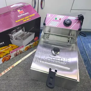 Hoffmans 6L Electric Deep Fryer Commercial With Basket Lid, 2000w