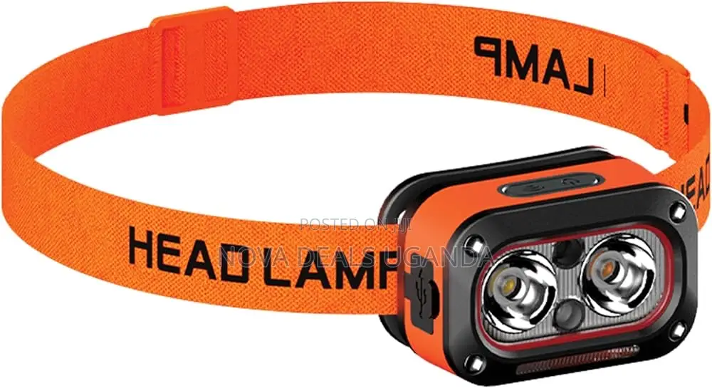 Porodo Wave-Sensor Rechargeable LED Head Lamp, 5×Lighting Modes