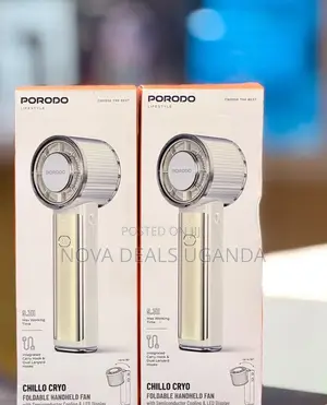 Porodo Chillo Cryo Foldable Handheld Fan / 3000mah Rechargeable