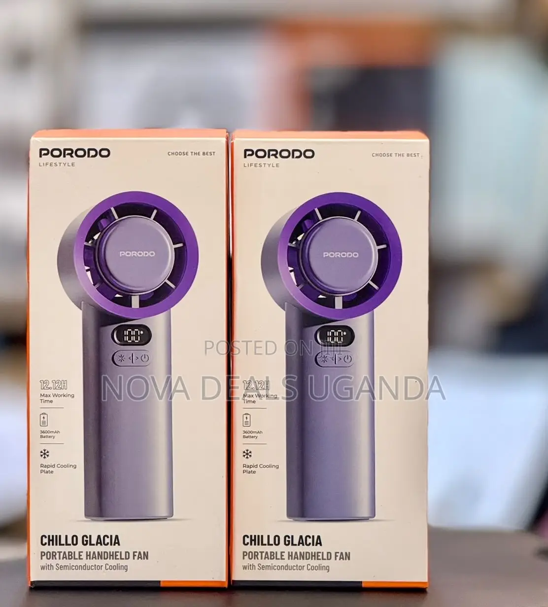 Porodo Lifestyle Chillo Glacia Portable Handheld Turbo Fan