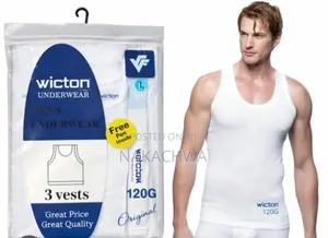 3 Packs of Wicton Mens Vest