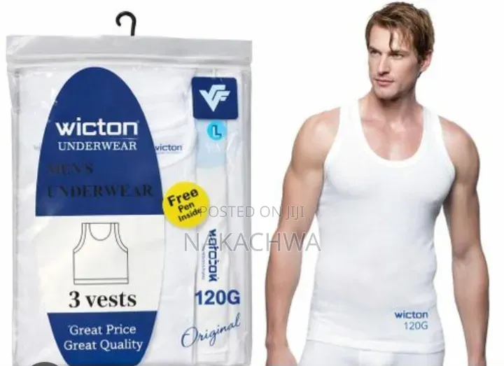 3 Packs of Wicton Mens Vest