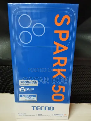 New Tecno Spark 50 128 GB White