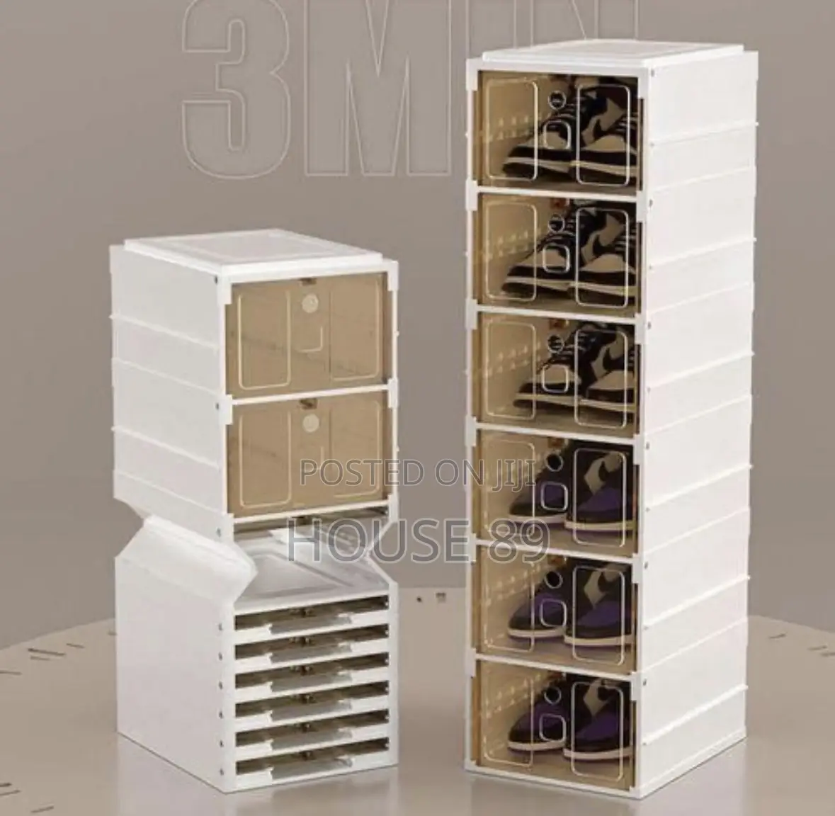 9 Layer Plastic Foldable Shoe Rack