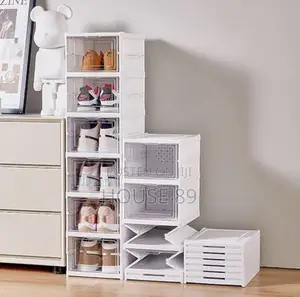 9 Layer Plastic Foldable Shoe Rack